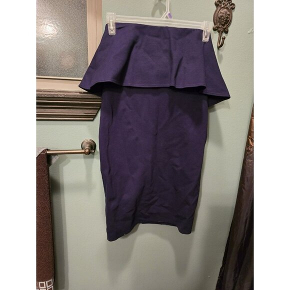 Gianni Bini dress M Medium Midi Navy Blue Sleeveless Sleek Business Skirt - Picture 3 of 12